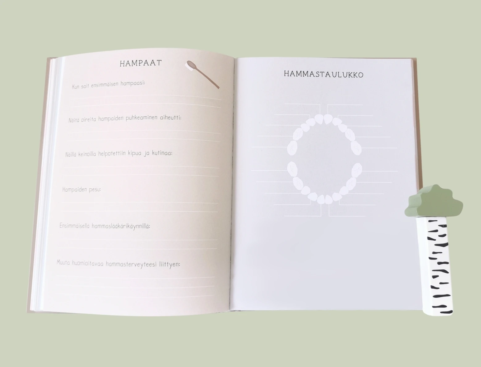 Sivut hammasterveyteen liittyen.